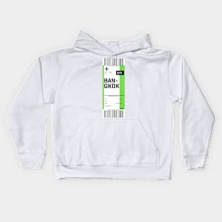 Bangkok boarding pass Kids Hoodie